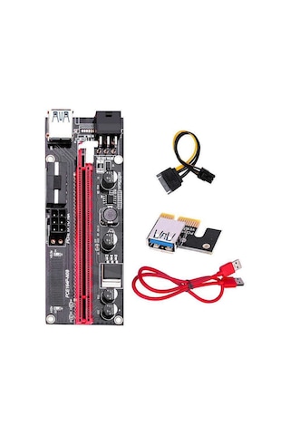 Pcı-E 1X - 16X Riser Kart Ver009S Usb 3.0
