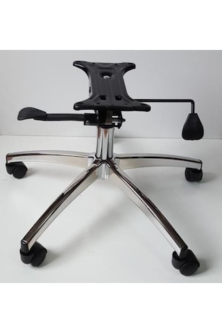 Kamusalmarket Makam Koltuğu Krom Yıldız Ayağı Çift Kollu Mekanizma 100 Lük Kro