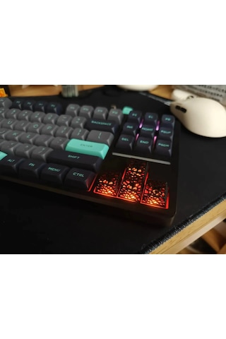 Openwork Keycap 4'lü Set Rgb Uyumlu Siyah & Beyaz Renk Seçene