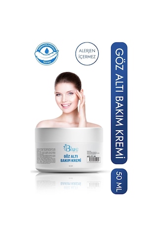 Blue Skin Care Göz Altı Kırışıklık Morluk Ve Torbalanma Akne Karşıtı Yoğun Nemlendirici Etkili Göz Altı Kremi
