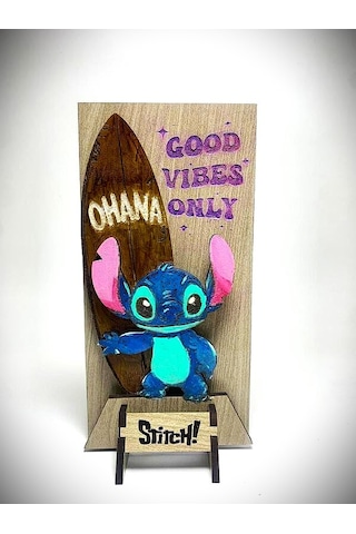 Dükkan Design Lazer Kazıma El Boyama Stıtch Ahşap Biblo Demonte