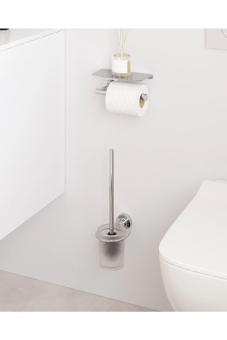 Tecno Tuvalet Fırçalık - Krom Krom