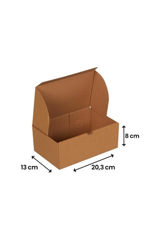 20x12x8-50 Adet Hamburger Kutusu Çok Renkli
