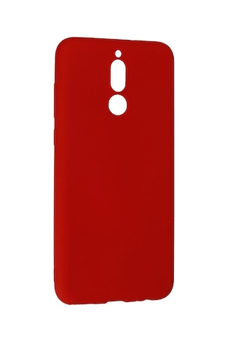 Newface - 87 - Huawei Mate 10 Lite Kılıf Nano İçi Kadife Silikon - Csmo-tex - - Kırmızı