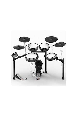 Artesia A250-bms Legacy Dijital Davul Seti Black Metallic Stripe Orta Seviye File Deri Mesh Padler, Hassas Tetikleme, Komple Set