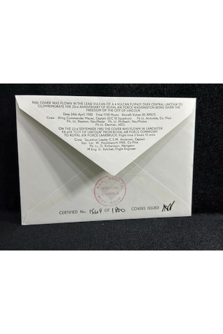 1983 İngiltere Kraliyet Hava Kuvvetleri The Closure Of Royal Air Force Hospital Nocton Hall Fdc İlk Gün Zarfı Limited Islak İmzalı
