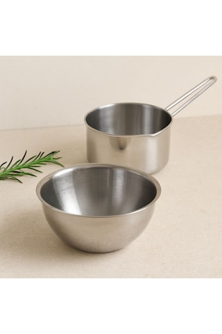 Paslanmaz Çelik 2'li Sosluk Ve Sütlük Seti 14cm & 17cm 6434274