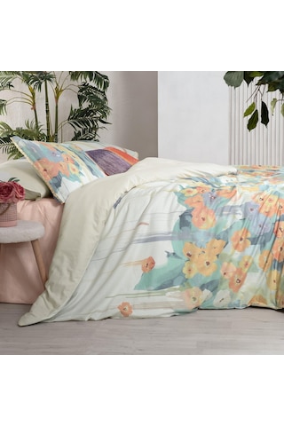 Sarev Romy Multicolor King Size Battal Boy %100 Pamuk Nevresim Takımı Çok Renkli