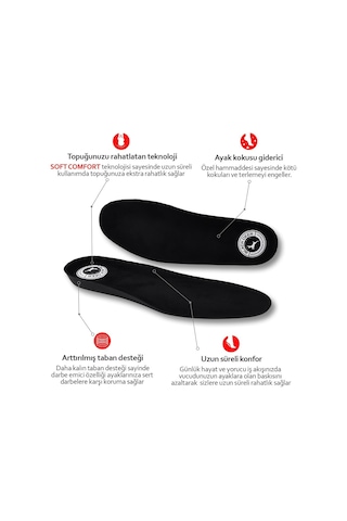 Black Deer Shock Absorbing Technology Supportive N20 Siyah Ortope
