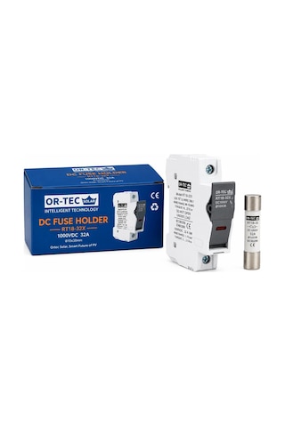 Or-tec 1000v 32a 10x38 Dc Sigorta + Sigorta Yuvası 10'lu Set