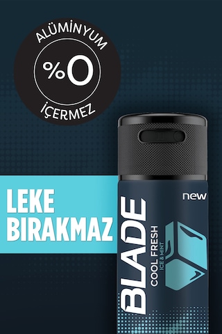 3 Adet Blade Cool Fresh 150 Ml Deodorant