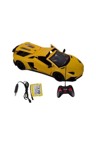 Lamborghini Aventador Uzak. Kumandalı Araba, Sarı, Kırmızı, Turuncu Şarjlı, Er-lm20 Turuncu