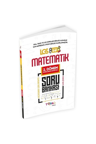 2026 8.Sınıf LGS MATEMATİK 2'li Set Dijital Çözümlü Soru Bankası Topaç Yayınları
