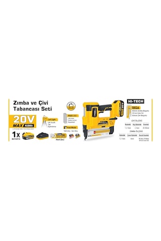 Sgs 5165 Akülü Zımba Ve Çivi Çakma Tabanca Makinası 20 Volt Diğer