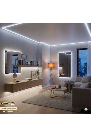 Horoz Electrıc 5 Metre İç Mekan Şerit Led 6400k Beyaz 5 M