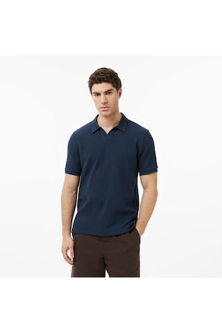 Nautica Erkek Lacivert Regular Fit Polo Yaka T-shirt Düz K65310t Lacivert