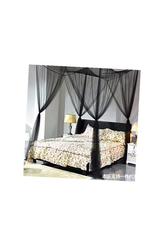 Geeksen Kolay Kurulumlu 1.8m/1.5m Yatak İçin Dört Kapılı Tül Sineklik, Öğrenci Yurdu Ve Ev Kullanımı, 8 Yapışkan Askı Hediyeli