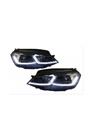 Vw Golf 6 İle Uyumlu 7,5 R Dızayn Far Krom 2008-2013