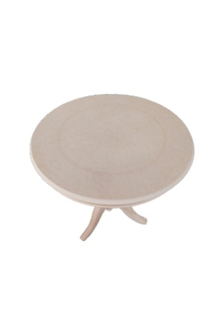 Fiskos Baba Ayak Model Parlak Ihlamur Ağacı Ayak Ham Mdf Tabla