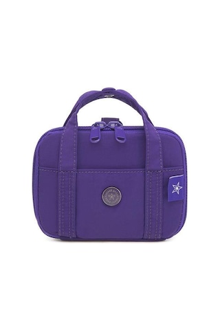 Smart Bags Mikro Poly Kumaş Askılı Mini Boy Kadın Cüzdanı 3346 Mor