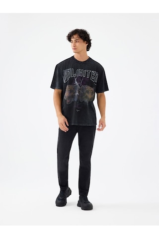 LOFT Loose Fit Erkek Tshirt K.kol Lf2040831 Q1.v1 Antrasit