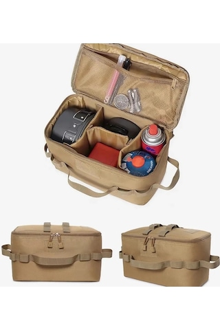 Açık Kamp Gaz Tankı Saklama Çantası Büyük Kapasiteli Zemin Çivi Çok Renkli