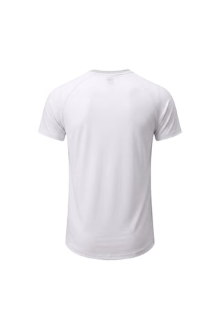 Genius Store Erkek Spor Tişört Fitness Antrenman Tişörtü Oval Kesim Likralı Süprem Reglan Kol Oval-t22 Beyaz