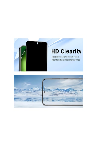 Samsung Galaxy S24 Fe Hayalet Nano Ekran Koruyucu Kırılmaz Cam Casusluk Önleyici Kılıf Dostu