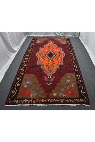 Zehra Abla Halı El Dokuma Devasa Dikişsiz Tek Parça Bayburt Yörük Yün Kilim 6250
