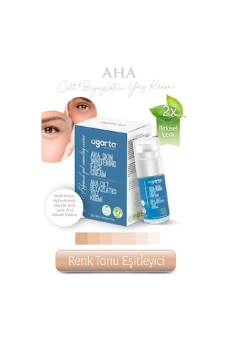 Agarta Doğal Aha Cilt Beyazlatıcı Yüz Bakım Kremi 40 ML