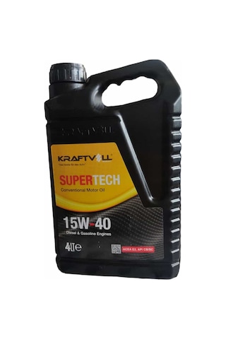 Kraftvoll 15W-40 Benzin Dizel LPG Mineral E2 CB/SC  Motor Yağı 4 L