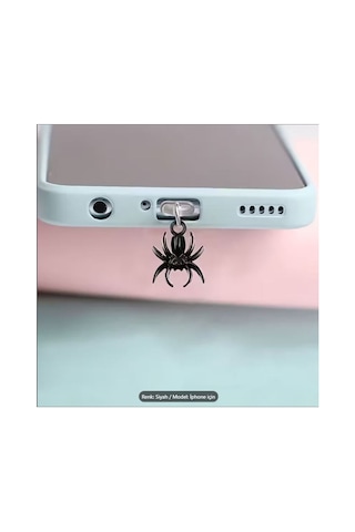 Aleylife 2d Telefon Charm Apple Uyumlu iOS Toz Koruması -spıderman