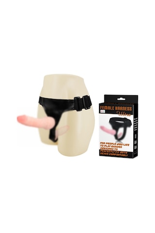 Hızlı Express Çift Taraflı İkili Belden Bağlamalı Anal Plug ve Dildo Penis