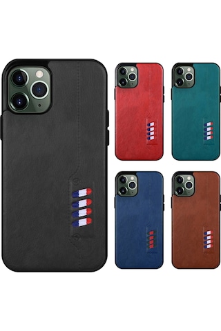 Apple Uyumlu iPhone 12 / 12 Pro Kilif Busy Deri Arka Kapak 514449820
