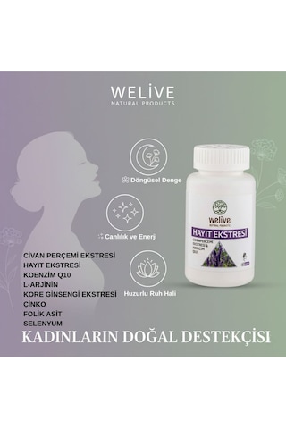 Hayıt Ekstresi 60 Kapsül - Kadınlar İçin Hormonal Denge Pms Ve Destekli