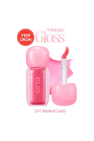 Clio Pigmentli Parlak Bitişli Dolgunlaştırıcı Lip Gloss Clıo Volumate Gloss 204 Blushed Candy