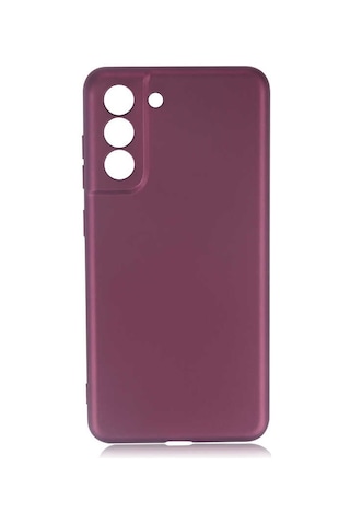Zore Galaxy Uyumlu S21 Fe Kılıf Msra Premier Silikon Kapak - Mürdüm Mürdüm