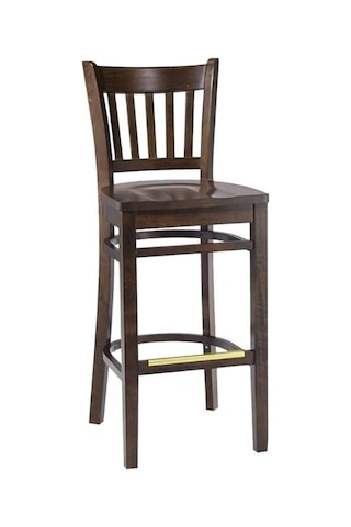 Roma Ahşap Bar Sandalyesi Ceviz