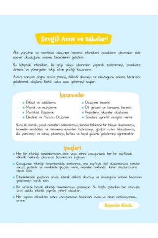 Akıl Yürütme ve Mantıksal Düşünme Becerisi  Etkinlikleri