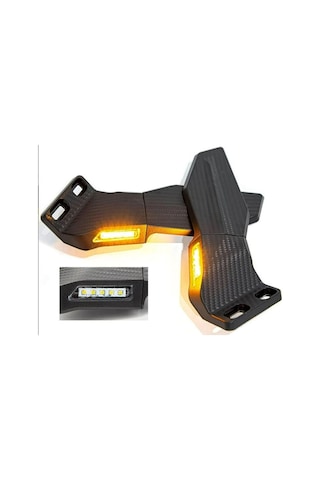 Motosiklet Ledli Garanaj Ayna Unıversal Model 360 Derece Dönebilen Motor Ayna Çok Renkli