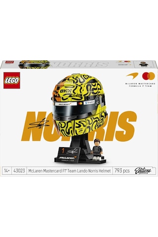 LEGO® Editions McLaren Mastercard F1® Team Lando Norris Kaskı 43023 - 14+ için Minifigür İçeren Oyuncak Yapım Seti (793 Parça)