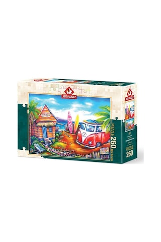 Puzmooyuncak Art Puzzle 260 Parça Sörf Kampı Puzzle