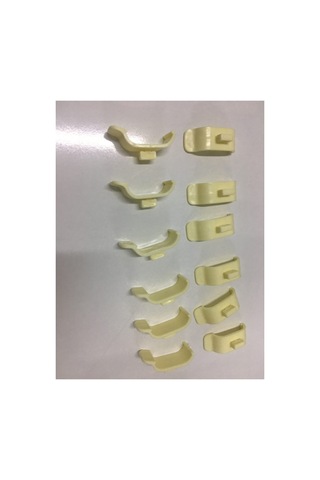 Korniş Stor Zebra Plastik Portray Montaj Aparatı 12 Adet - Dar Kasa Krem