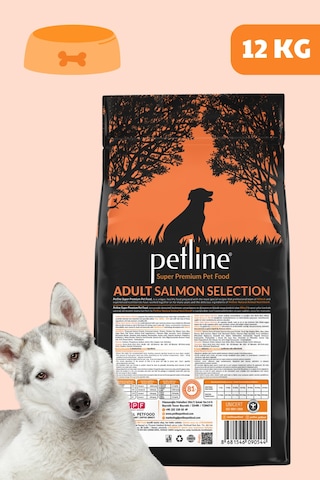 Petline Sensitive Skin & Coat Deri ve Tüy Sağlığı İçin Somonlu Yetişkin Kuru Köpek Maması 12 KG