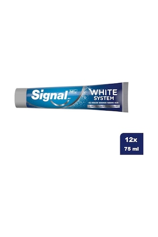 Signal White System Klasik Diş Macunu 12 x 75 ML