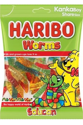 Haribo Worms Solucan 24 x 80 G