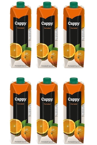 Cappy Portakallı İçecek 1 Lt X 6 Adet