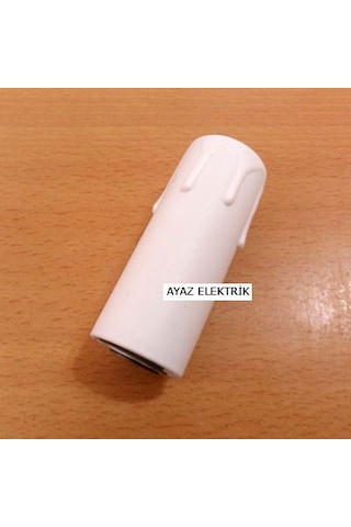 Küçük Beyaz E14 Mum Duy Dekoratif Standart Avize Ampul Duyu