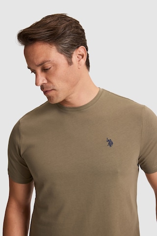 U.S. Polo Assn. U.s. Polo Assn. Erkek Haki Tişört Basic 50322518-vr027