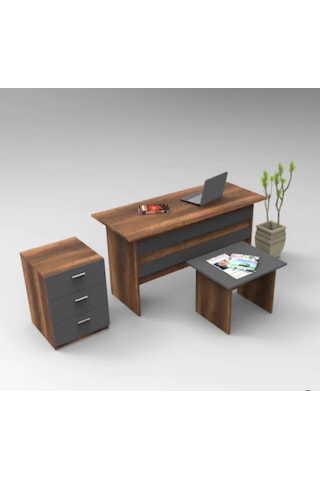 Robinhome Robin Home Verona Abc Ofis Büro Masa Takımı Ofis Masası + Keson +